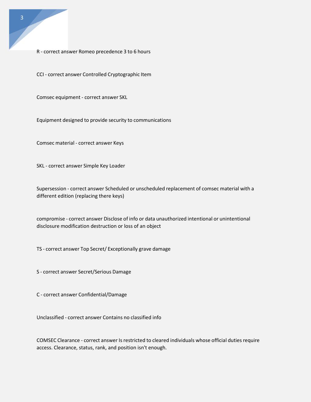 Preview page 3 of Field Radio Operator Question and Answers 2023