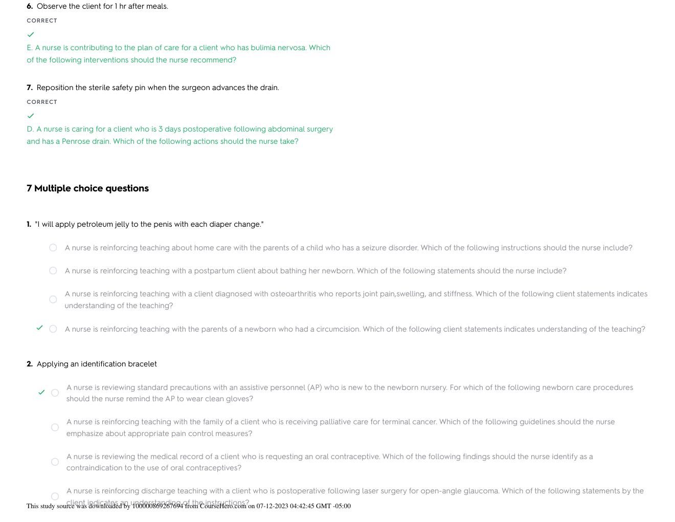 Preview page 2 of Test VATI  Quizlet 3
