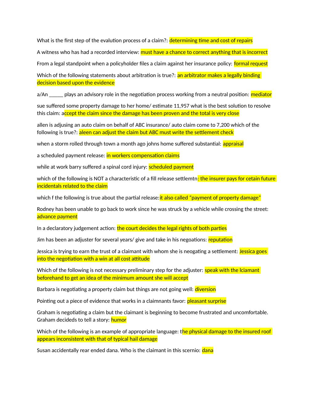 Preview page 2 of Texas PHIL 2306 License quizzes Answered