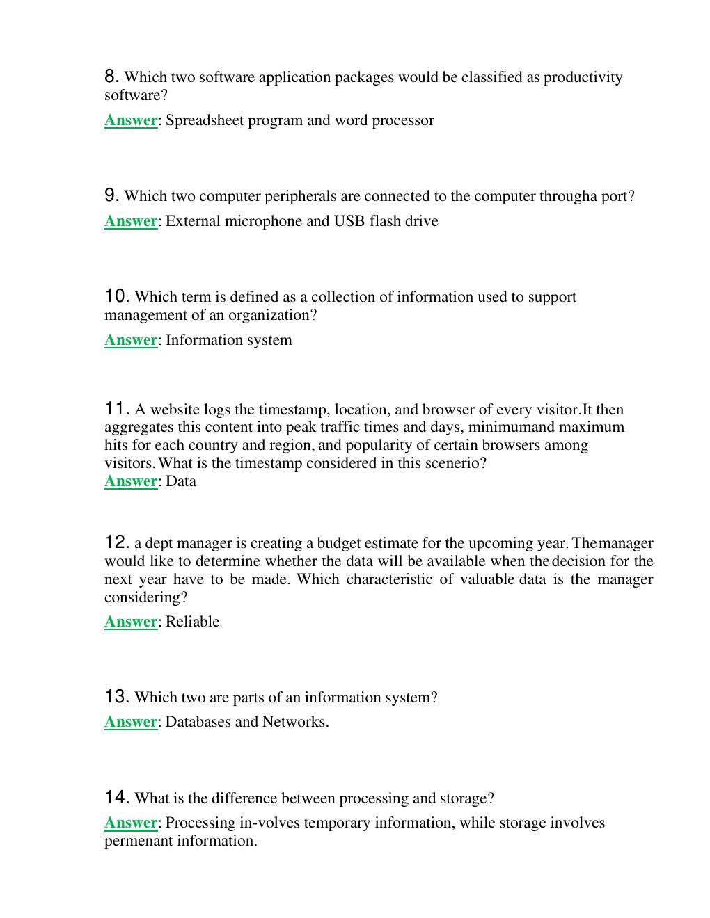 Preview page 2 of WGU C182 Final Exam Study Set ( Version 2 ) Latest 2023-2024