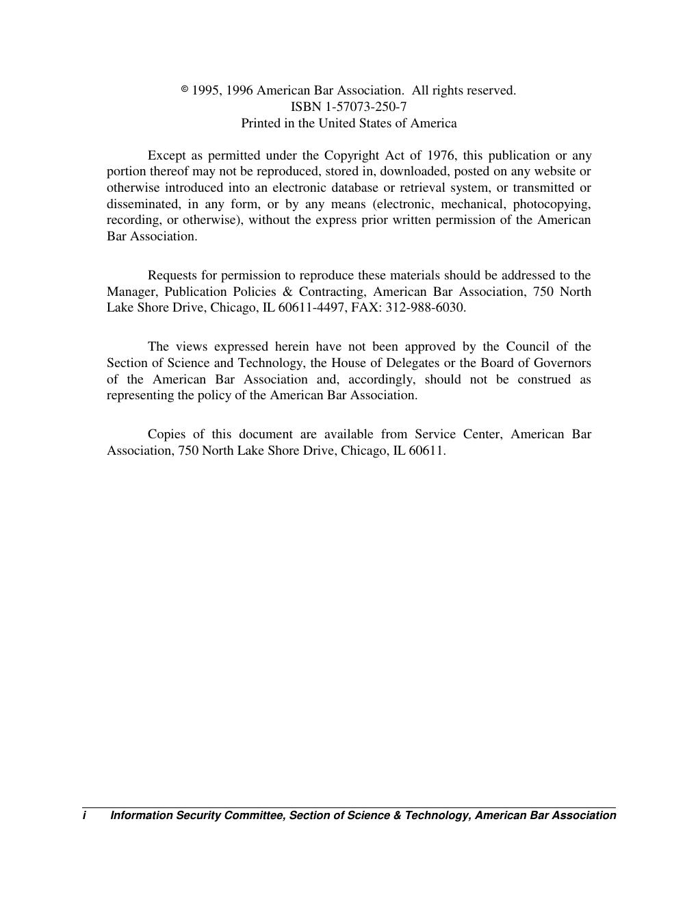 Preview page 3 of Legal Infrastructure for Certification Authorities and Secure Electronic Commerce