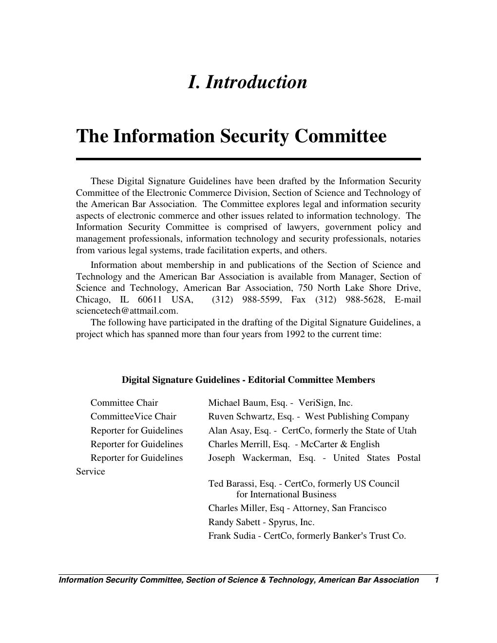 Preview page 9 of Legal Infrastructure for Certification Authorities and Secure Electronic Commerce