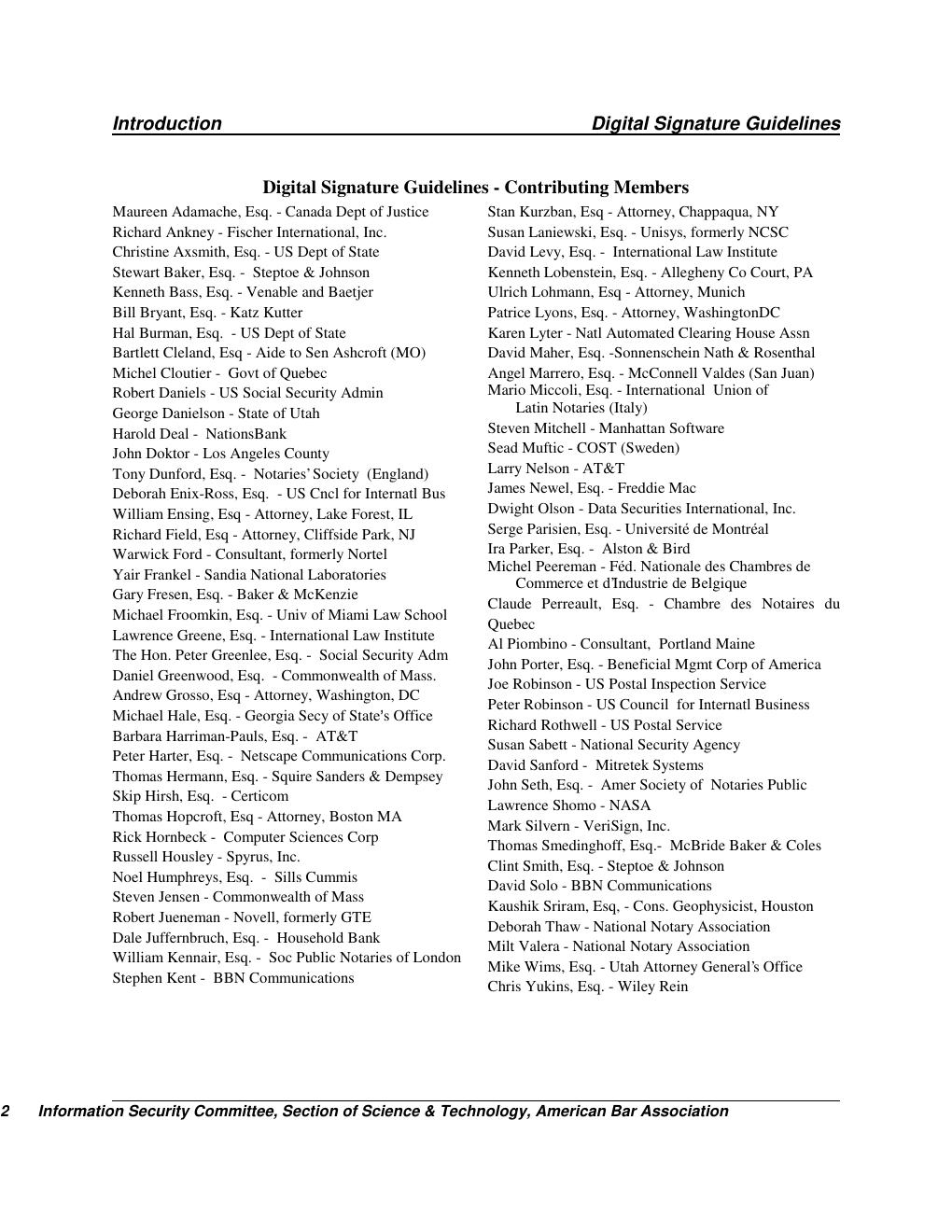 Preview page 10 of Legal Infrastructure for Certification Authorities and Secure Electronic Commerce
