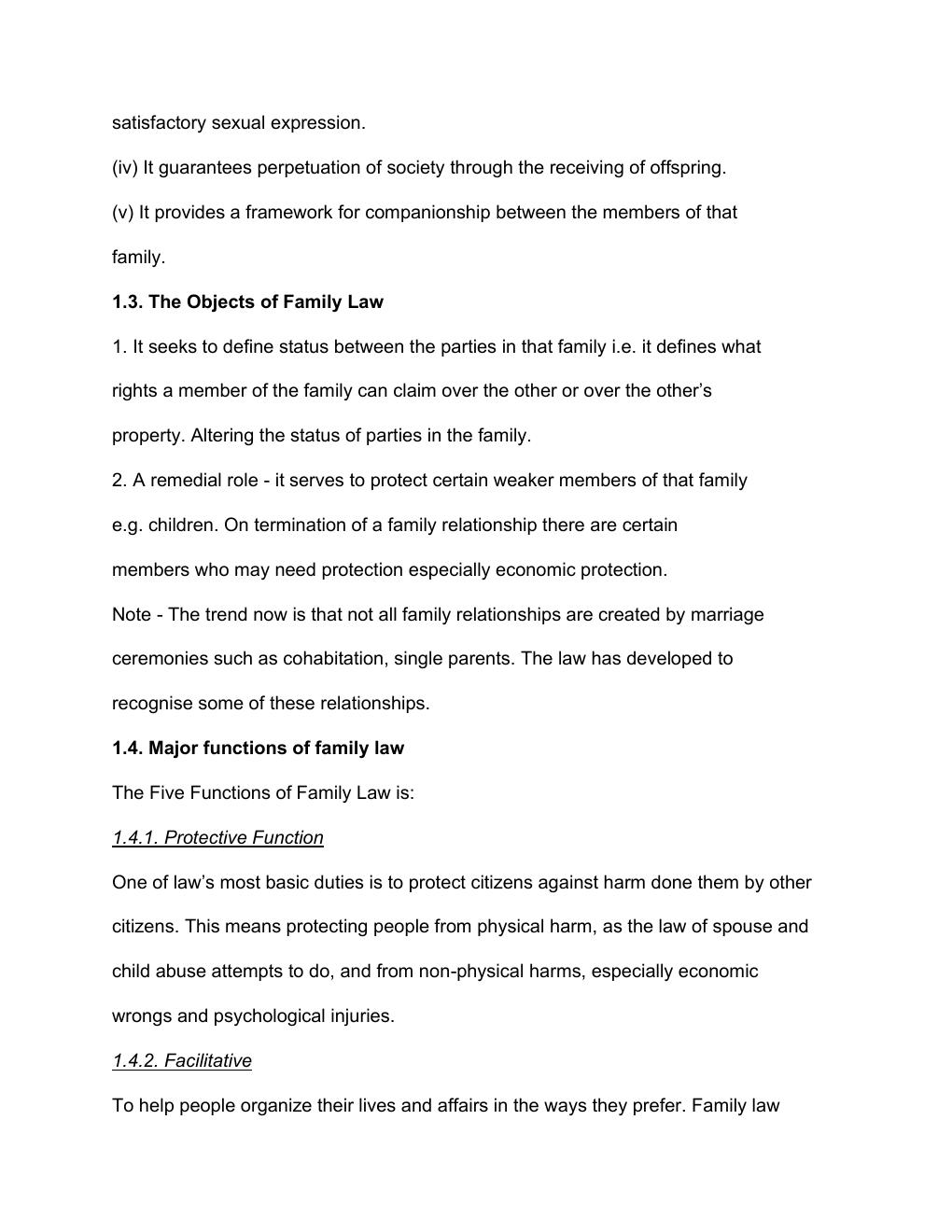 Preview page 2 of FAMILY LAW  Introduction to Family Law