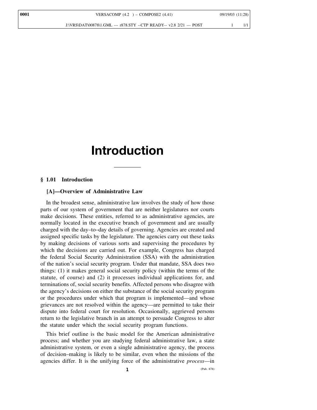 Preview page 4 of UNDERSTANDING ADMINISTRATIVE LAW FOURTH EDITION By William F. Fox, Jr.