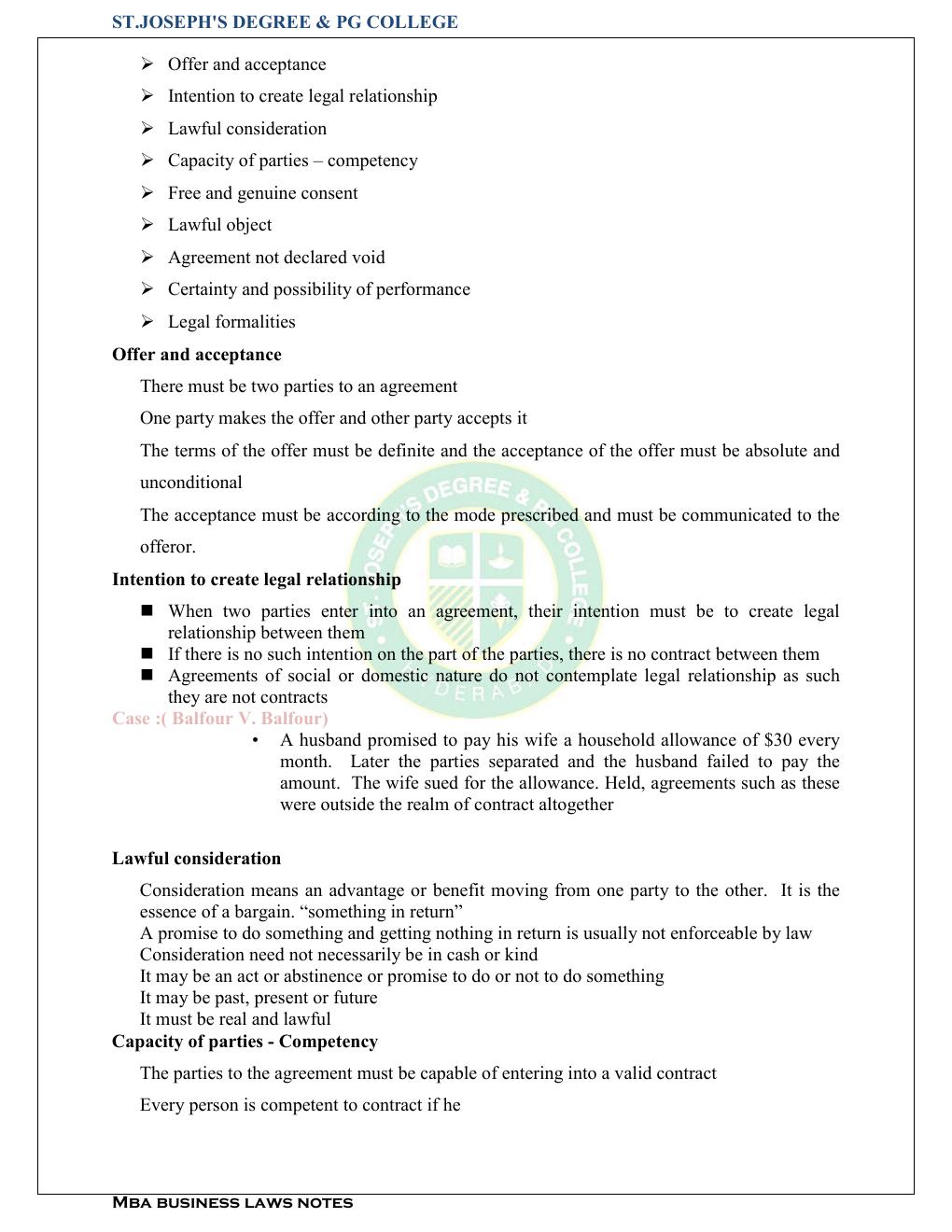 Preview page 3 of BUSINESS LAW LECTURE NOTES FOR BUSINESS LAWS