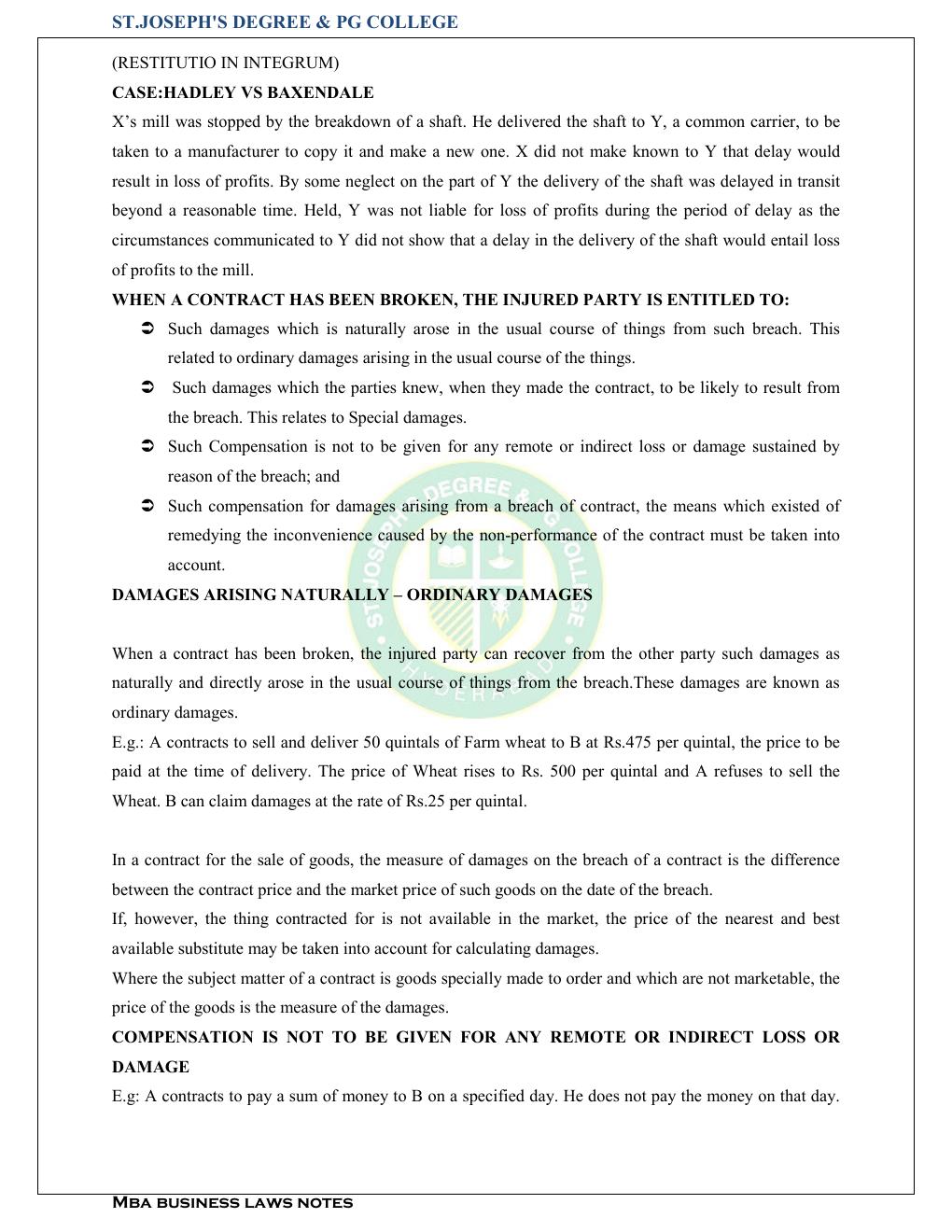 Preview page 8 of BUSINESS LAW LECTURE NOTES FOR BUSINESS LAWS