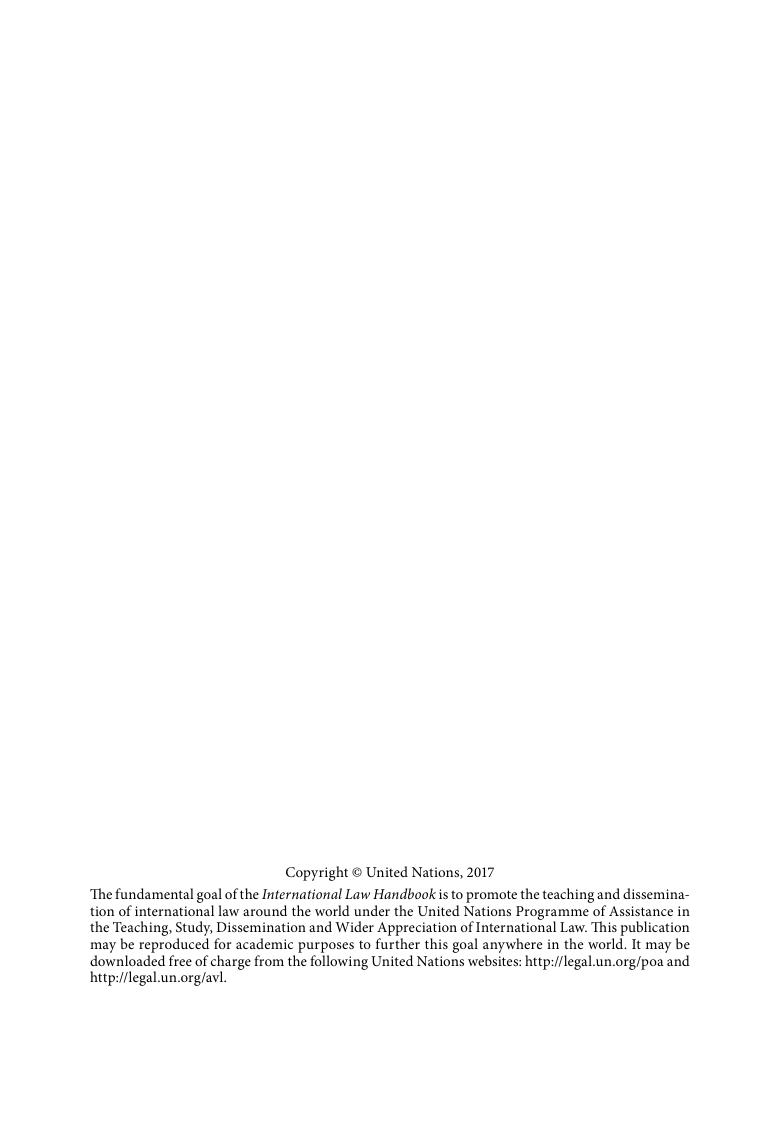 Preview page 4 of INTERNATIONAL LAW HANDBOOK COLLECTION OF INSTRUMENTS UNITED NATIONS . NEW YORK,