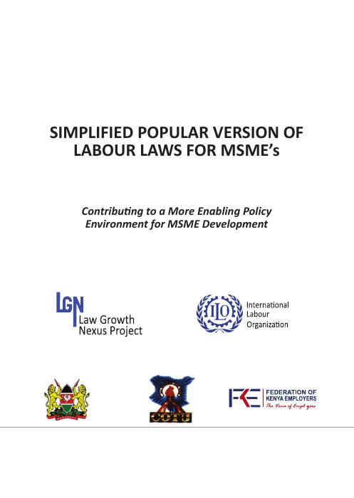 Preview page 3 of LABOUR LAWS Simplified Popular Version for the Micro, Small and Medium Enterprises in Kenya