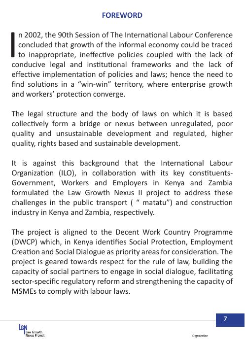 Preview page 7 of LABOUR LAWS Simplified Popular Version for the Micro, Small and Medium Enterprises in Kenya