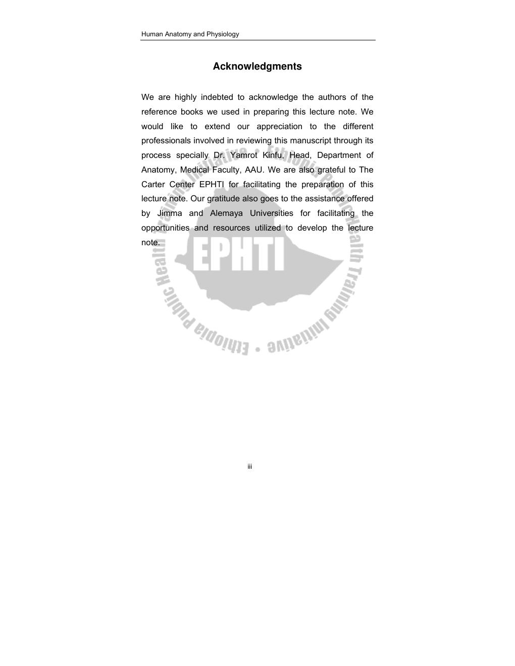 Preview page 5 of Human Anatomy and Physiology LECTURE NOTES For Nursing Students