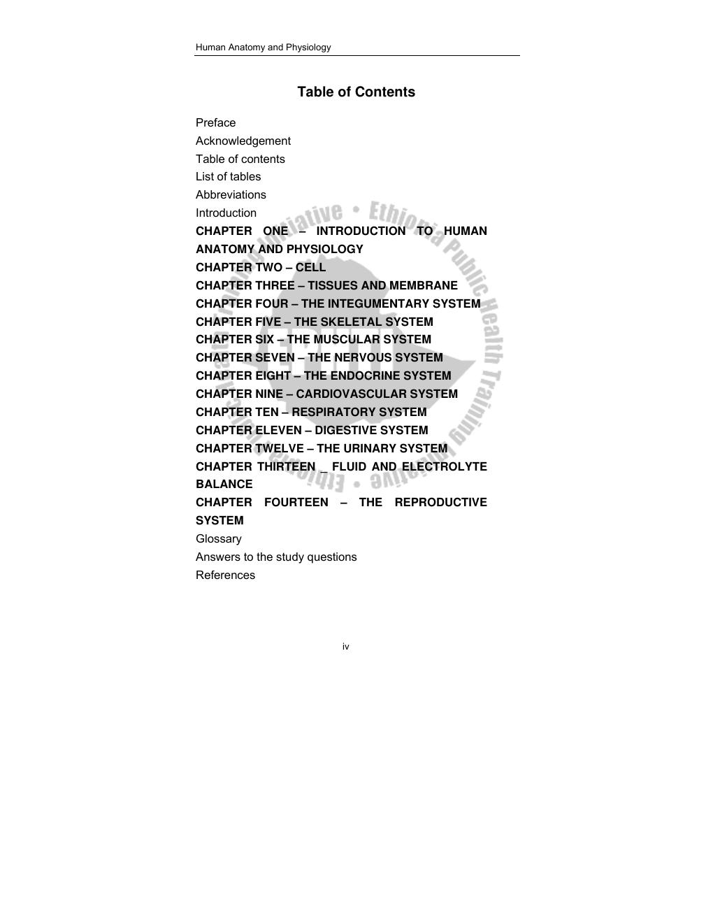Preview page 6 of Human Anatomy and Physiology LECTURE NOTES For Nursing Students
