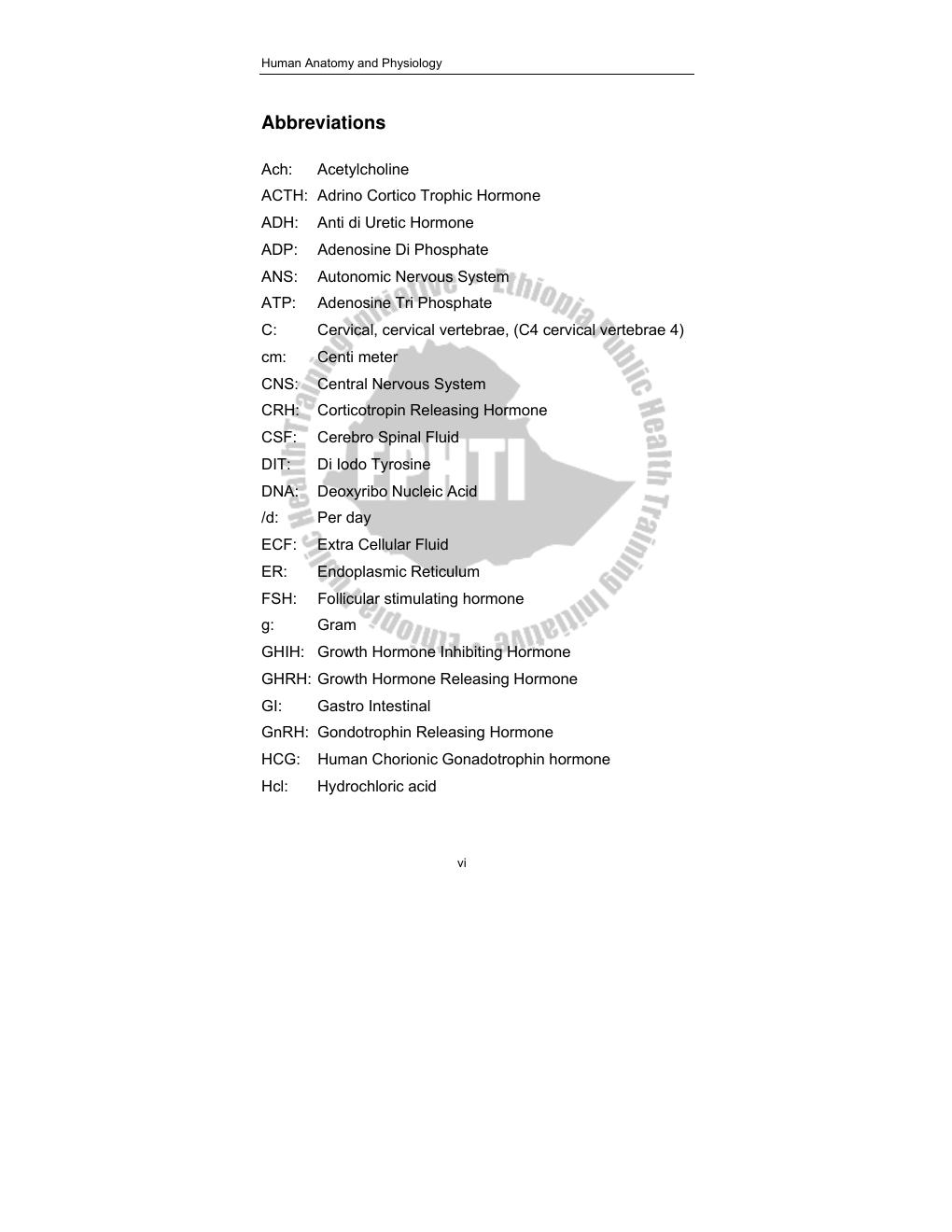 Preview page 8 of Human Anatomy and Physiology LECTURE NOTES For Nursing Students