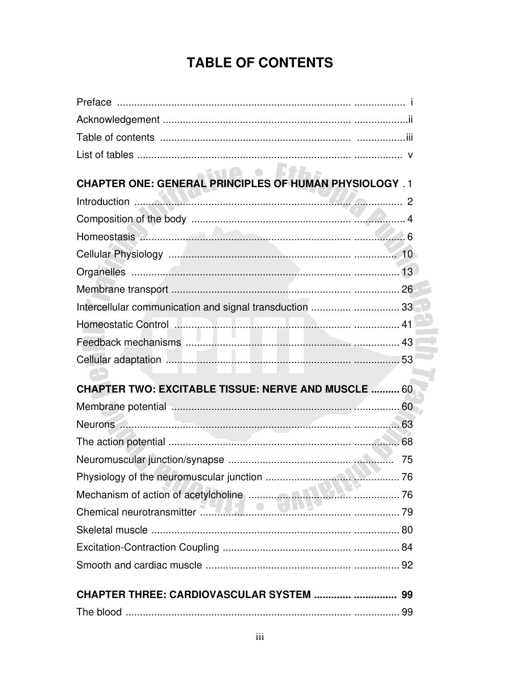 Preview page 5 of Physiology Part I LECTURE NOTES For Health Science Students