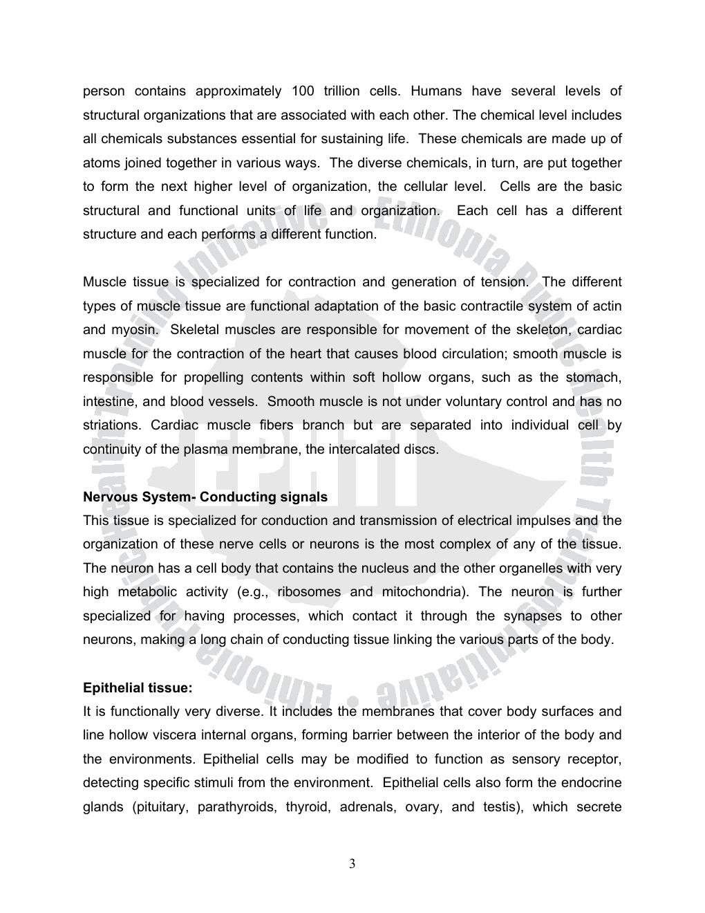 Preview page 10 of Physiology Part I LECTURE NOTES For Health Science Students