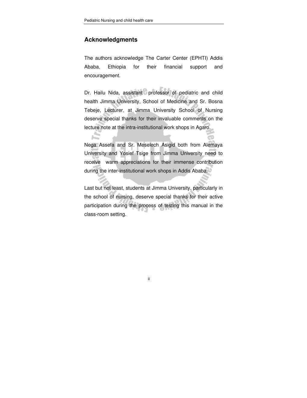 Preview page 4 of Pediatric Nursing and Health Care LECTURE NOTES For Nursing Students