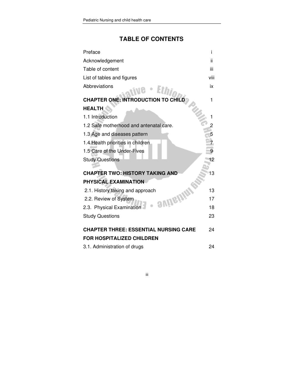 Preview page 5 of Pediatric Nursing and Health Care LECTURE NOTES For Nursing Students