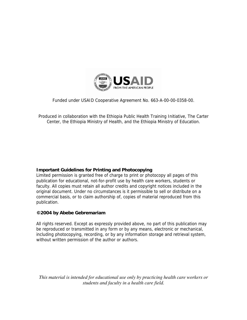 Preview page 2 of Family Health For Health Extension Workers LECTURE NOTES