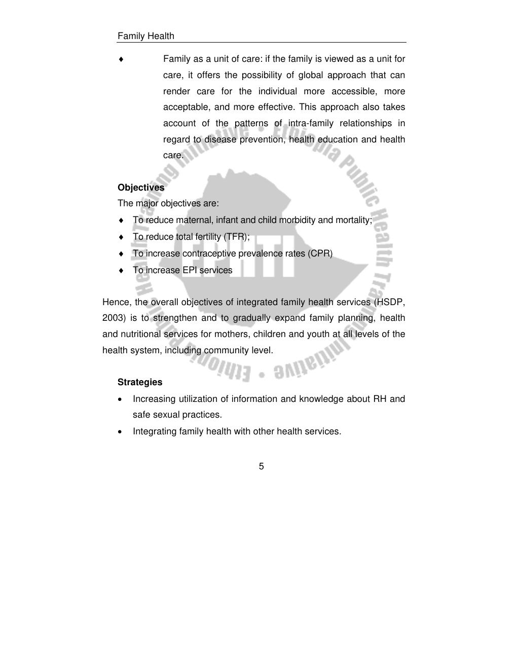 Preview page 7 of Family Health For Health Extension Workers LECTURE NOTES