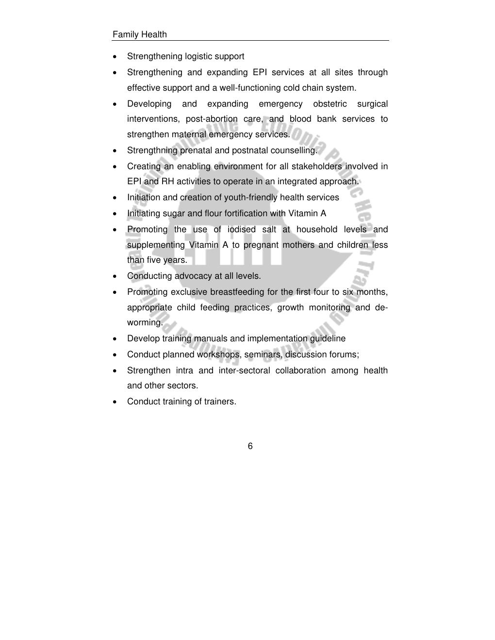 Preview page 8 of Family Health For Health Extension Workers LECTURE NOTES