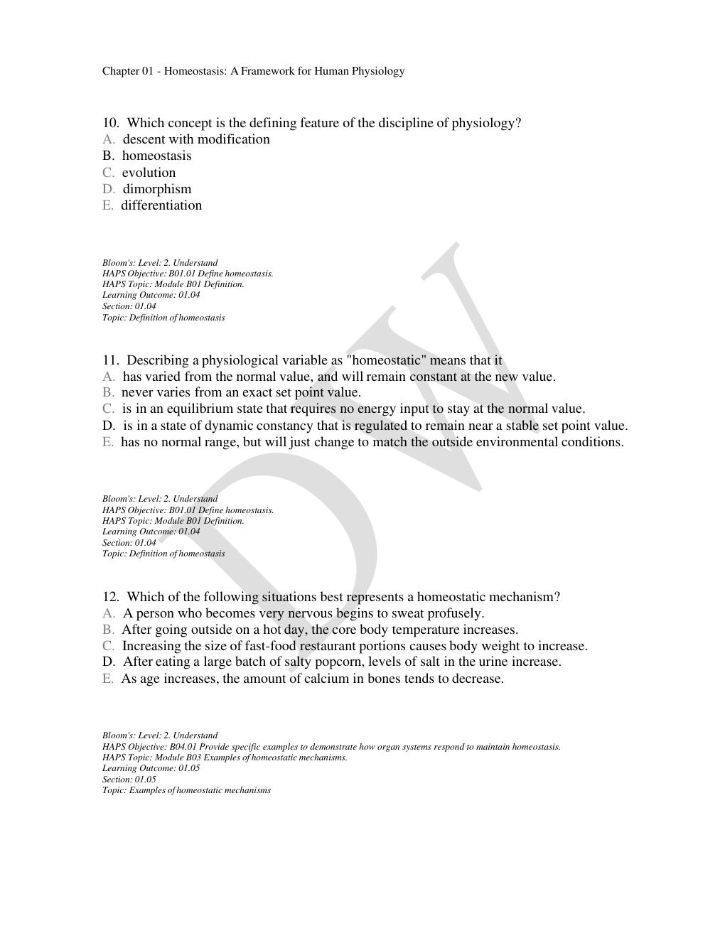 Preview page 6 of Test Bank For Human Physiology 16th Edition Stuart Fox