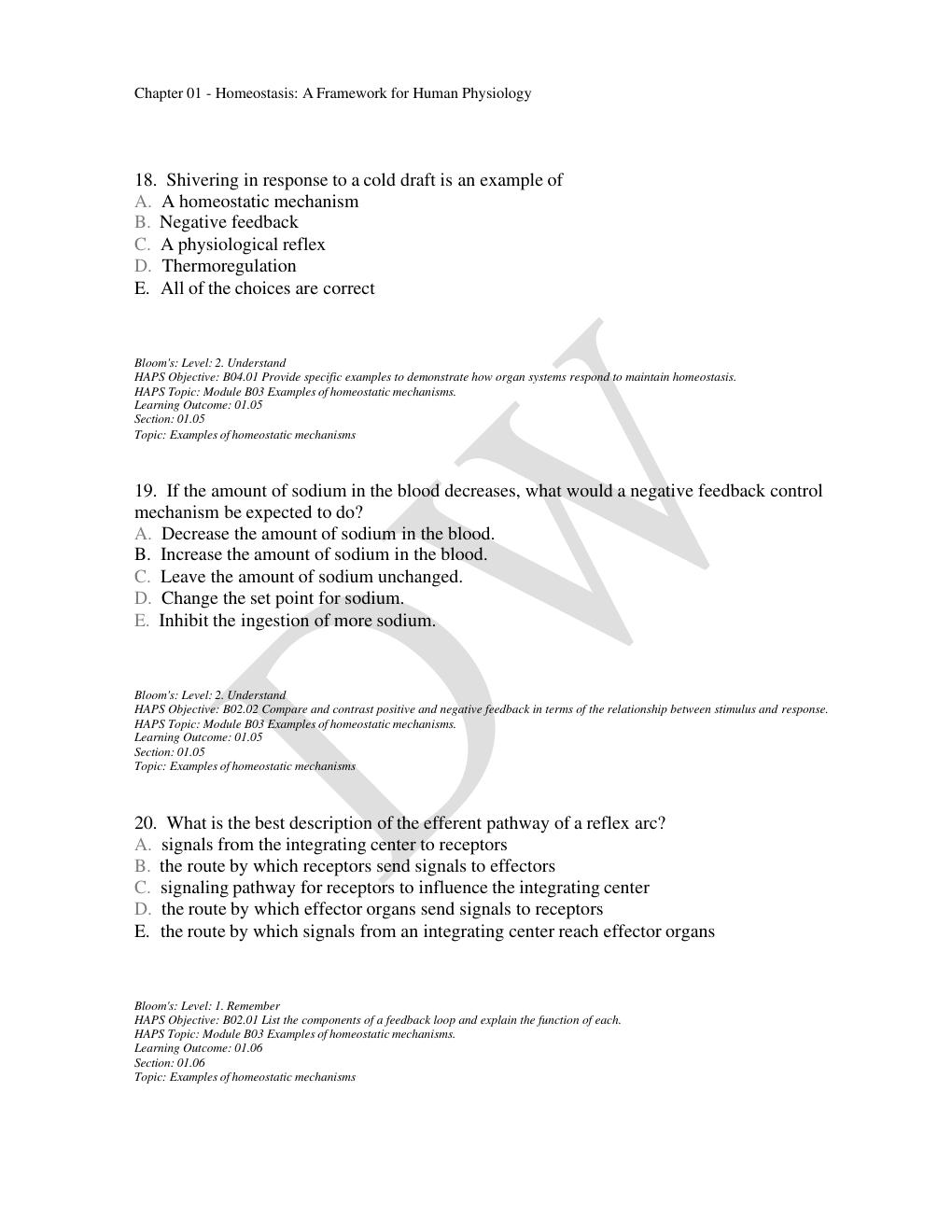 Preview page 9 of Test Bank For Human Physiology 16th Edition Stuart Fox