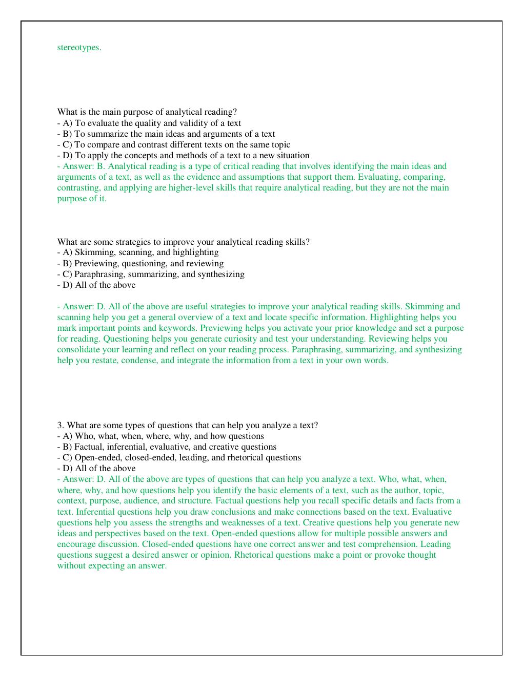 Preview page 3 of ENGL 101 COMPOSITION & RHETORIC COMPLETED EXAM