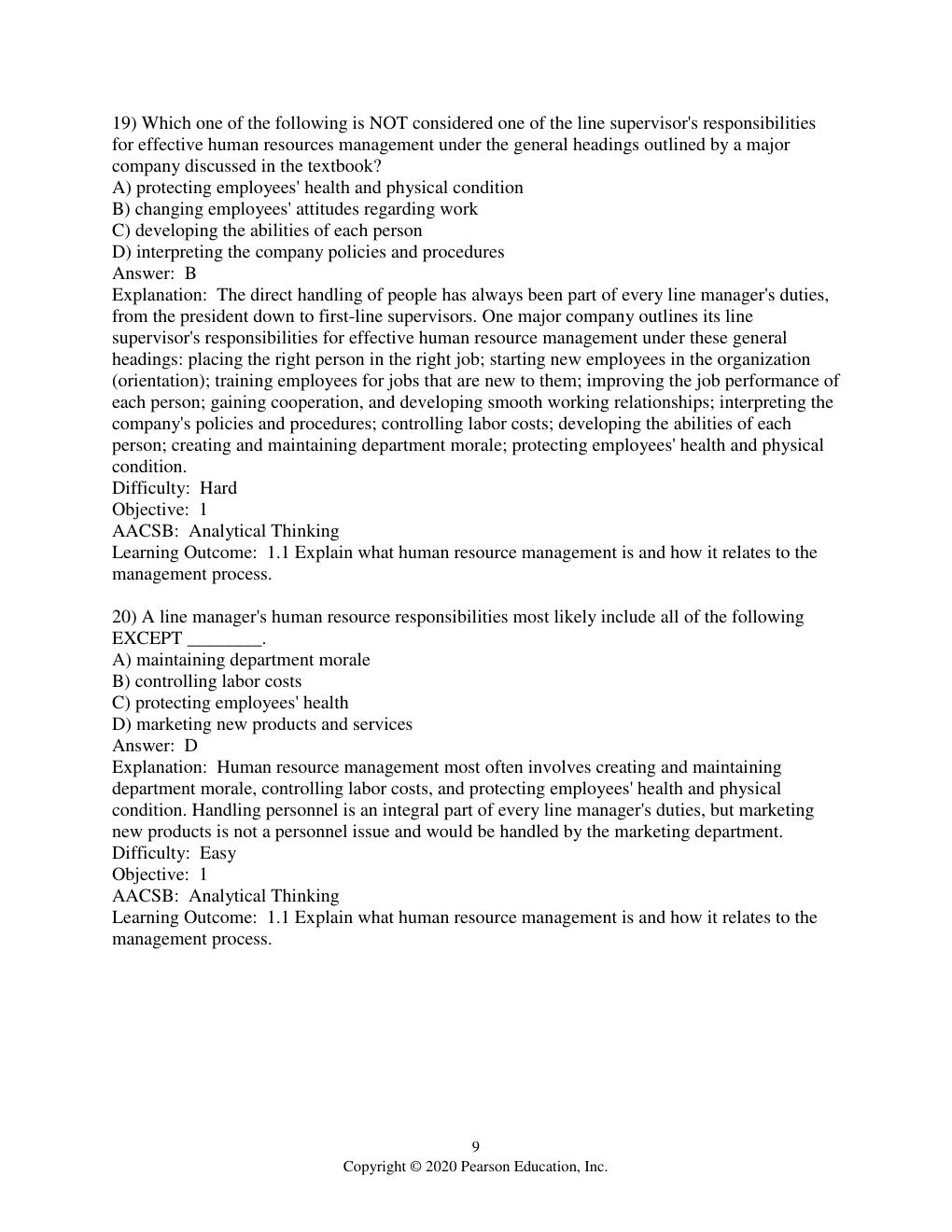 Preview page 10 of Test Bank For Human Resource Management 16th Edition By Gary Dessler