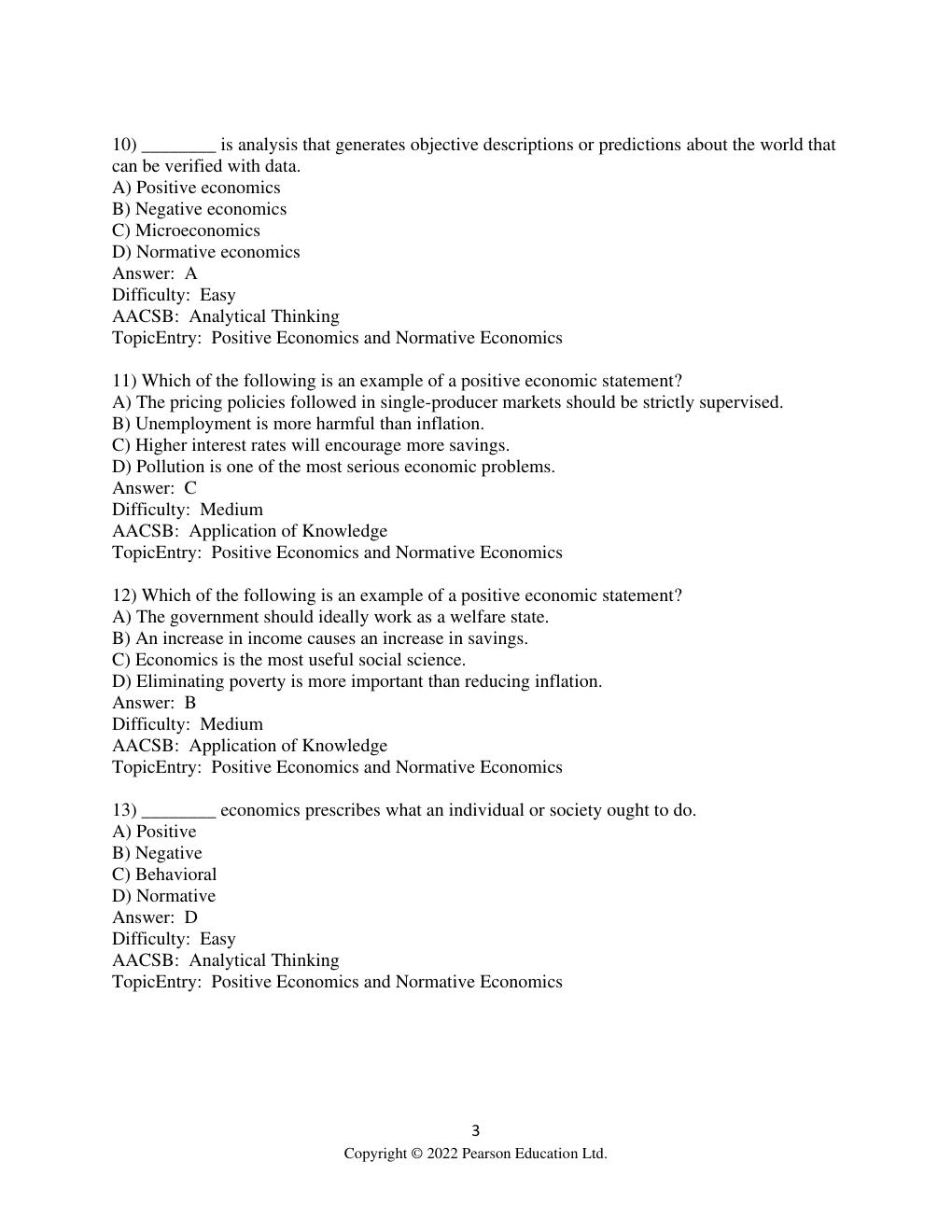 Preview page 3 of Test Bank For MicroEconomics 3th Edition By Daron Acemoglu, David Laibson, John List