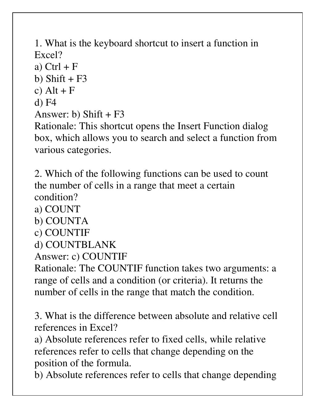 Preview page 2 of DATA ANALYSIS SPREADSHEET FUNCTIONS TO ORGANIZE DATA  LATEST ASSESSMENT MODULE 2 Q & A 2024