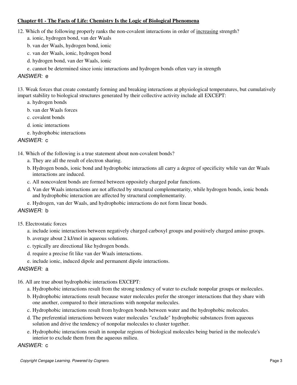 Preview page 3 of Biochemistry 6th Edition Garrett Test Bank