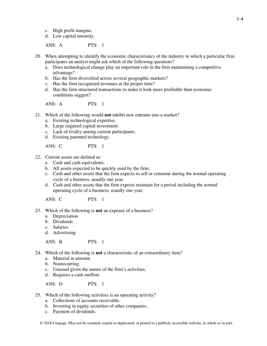 Preview page 4 of TEST BANK for Financial Reporting Financial Statement Analysis and Valuation 9th Edition by James Wahlen, Stephen Bagins