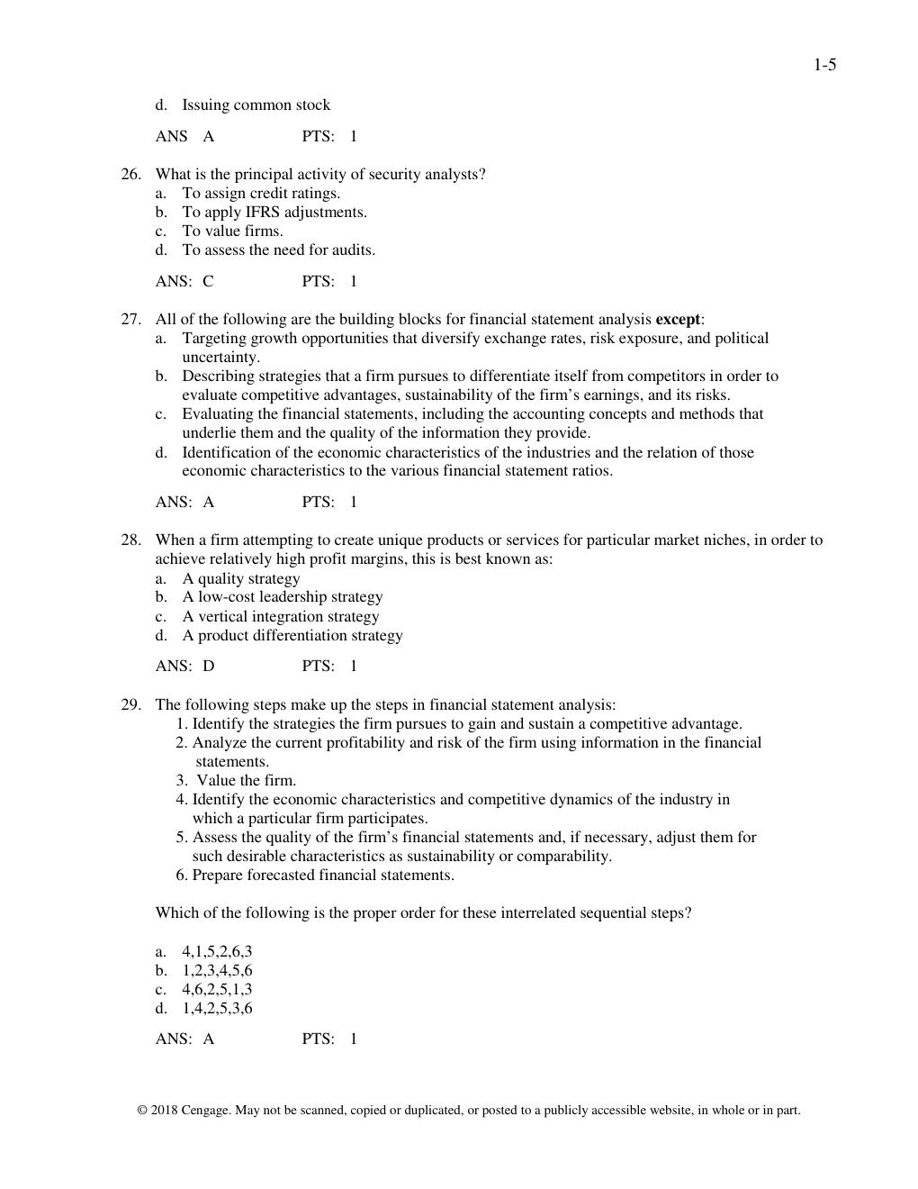 Preview page 5 of TEST BANK for Financial Reporting Financial Statement Analysis and Valuation 9th Edition by James Wahlen, Stephen Bagins