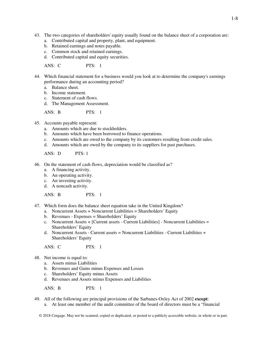Preview page 8 of TEST BANK for Financial Reporting Financial Statement Analysis and Valuation 9th Edition by James Wahlen, Stephen Bagins