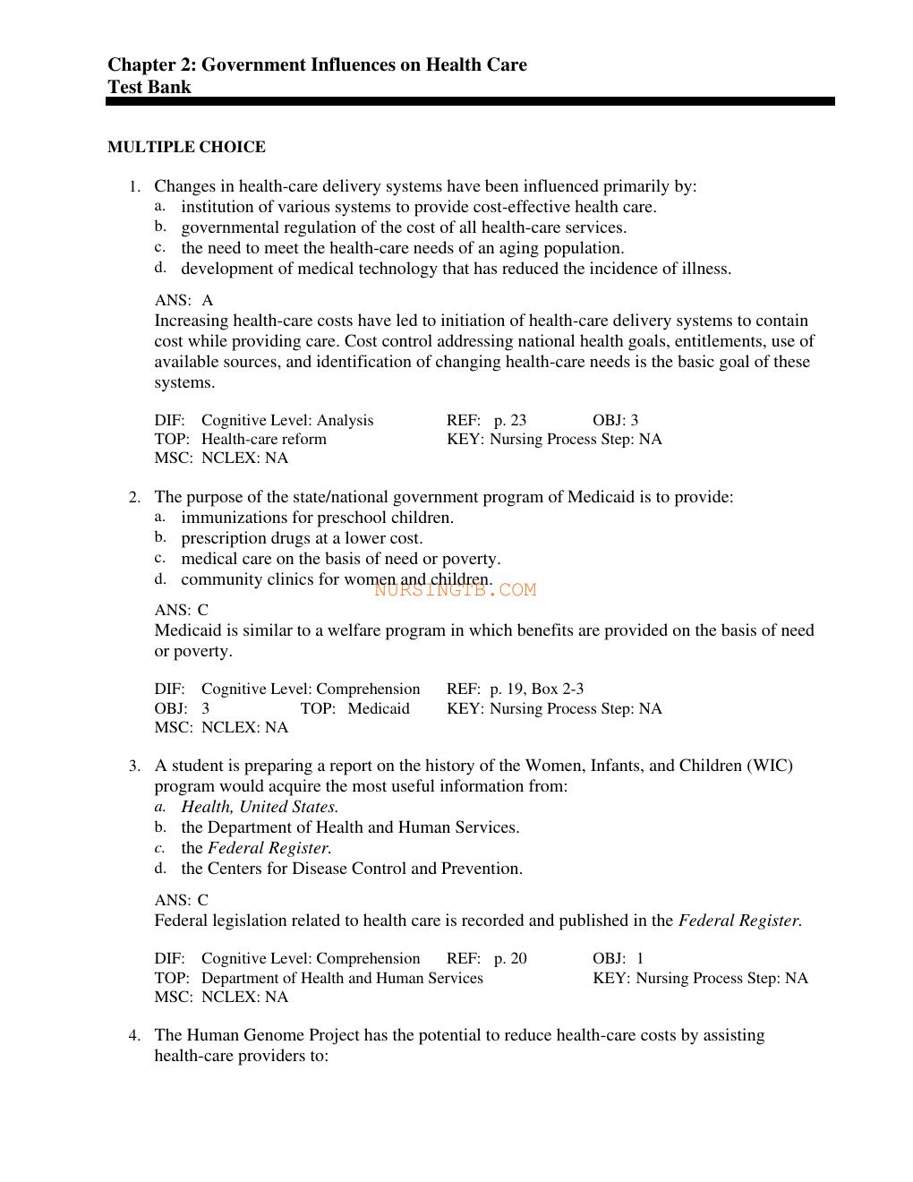Preview page 7 of Growth and Development Across the Lifespan 2nd Edition by Gloria Leifer, Eve Fleck TEST BANK