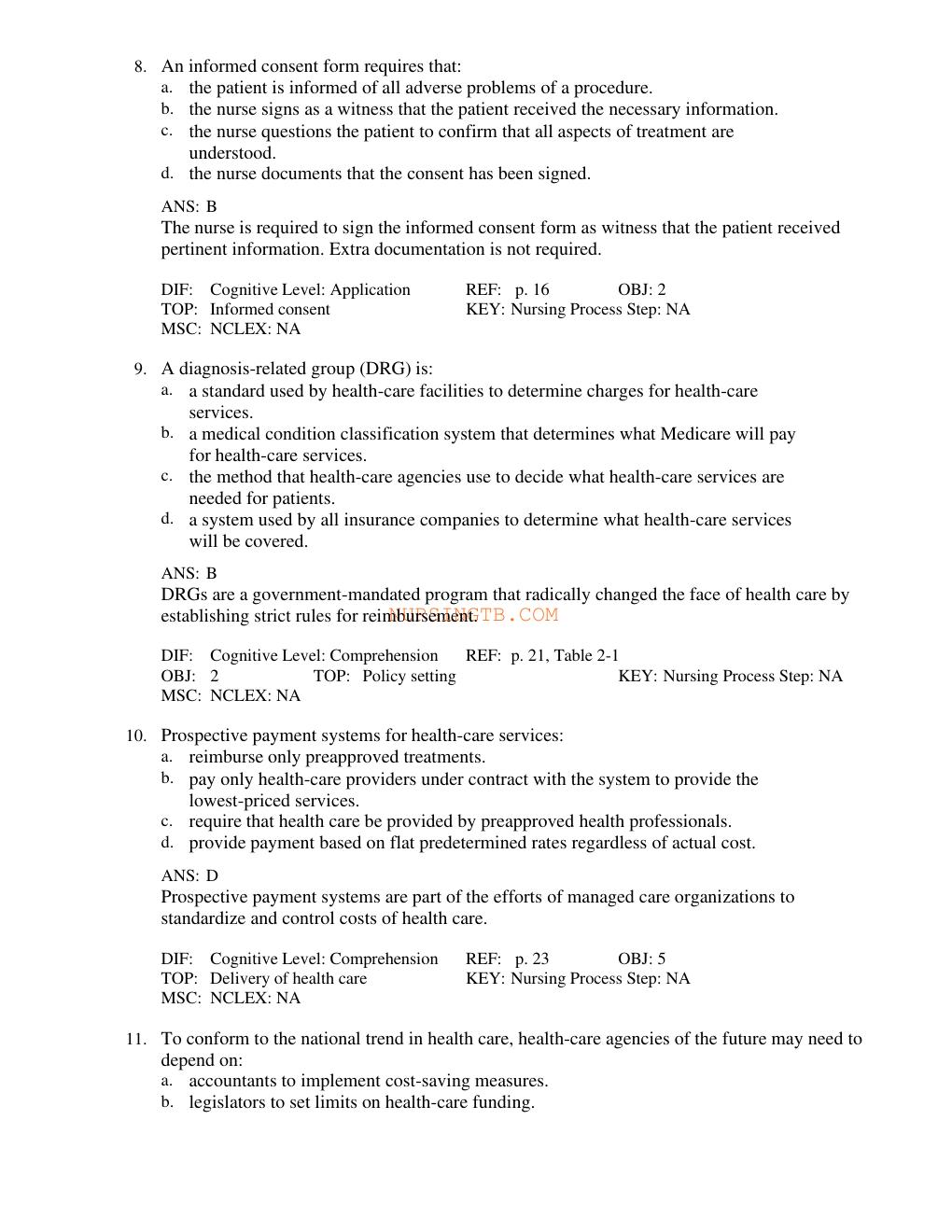 Preview page 9 of Growth and Development Across the Lifespan 2nd Edition by Gloria Leifer, Eve Fleck TEST BANK