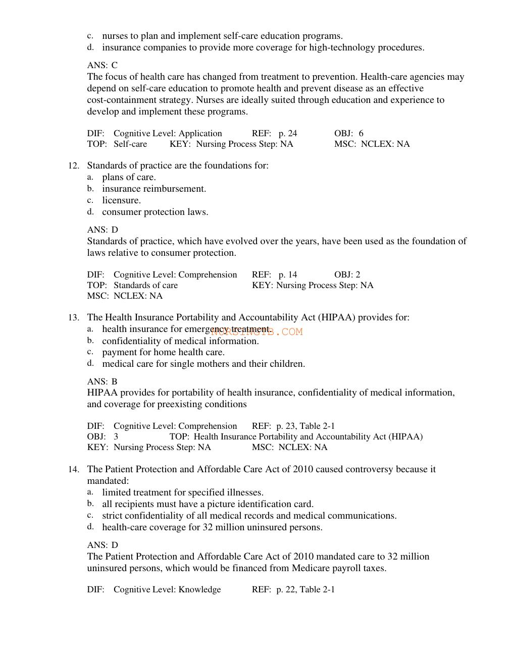 Preview page 10 of Growth and Development Across the Lifespan 2nd Edition by Gloria Leifer, Eve Fleck TEST BANK