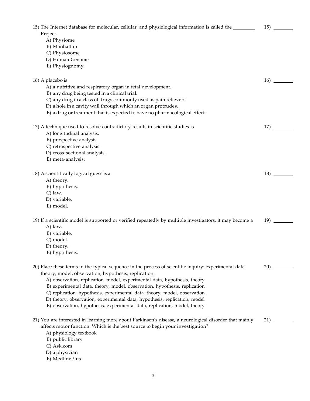 Preview page 3 of Human Physiology An Integrated Approach 8th Edition Silverthorn Test Bank
