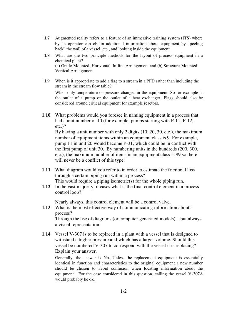 Preview page 4 of Solutions Manual for Analysis, Synthesis, and Design of Chemical Processes 5th Edition by Richard Turton, Joseph A. Shae