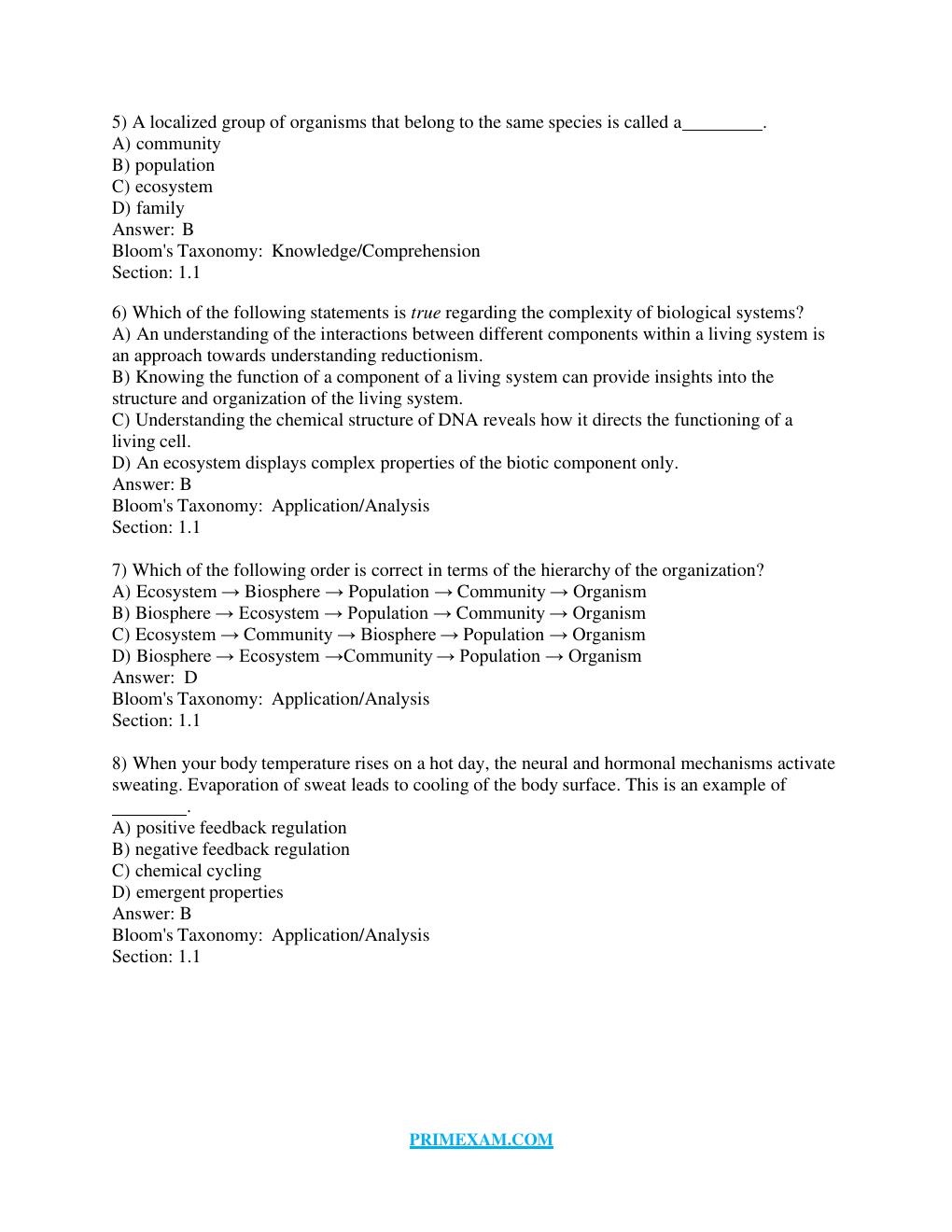 Preview page 2 of Test Bank for Campbell Biology 11 edition All Chapters