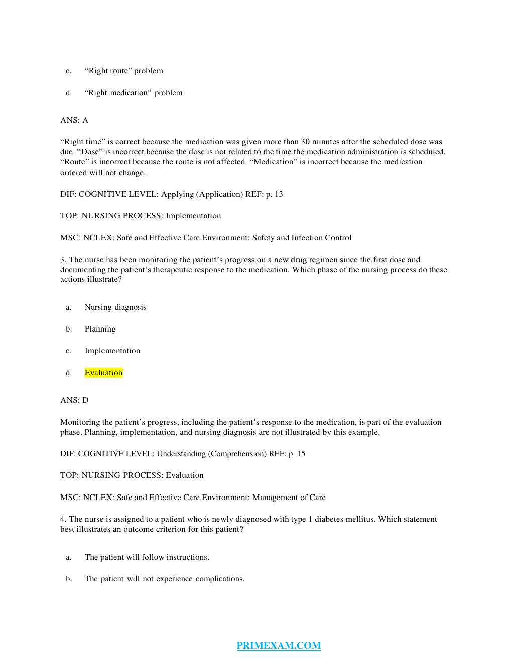 Preview page 2 of TEST BANK for Pharmacology and the Nursing Process 8th Edition by Linda Lane Lilley, Shelly Rainforth Collins, PharmD, J