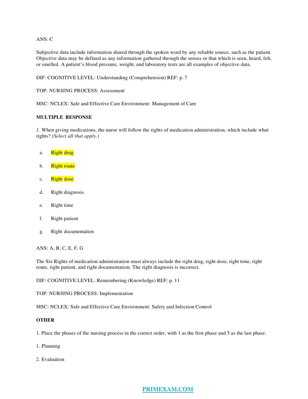 Preview page 5 of TEST BANK for Pharmacology and the Nursing Process 8th Edition by Linda Lane Lilley, Shelly Rainforth Collins, PharmD, J