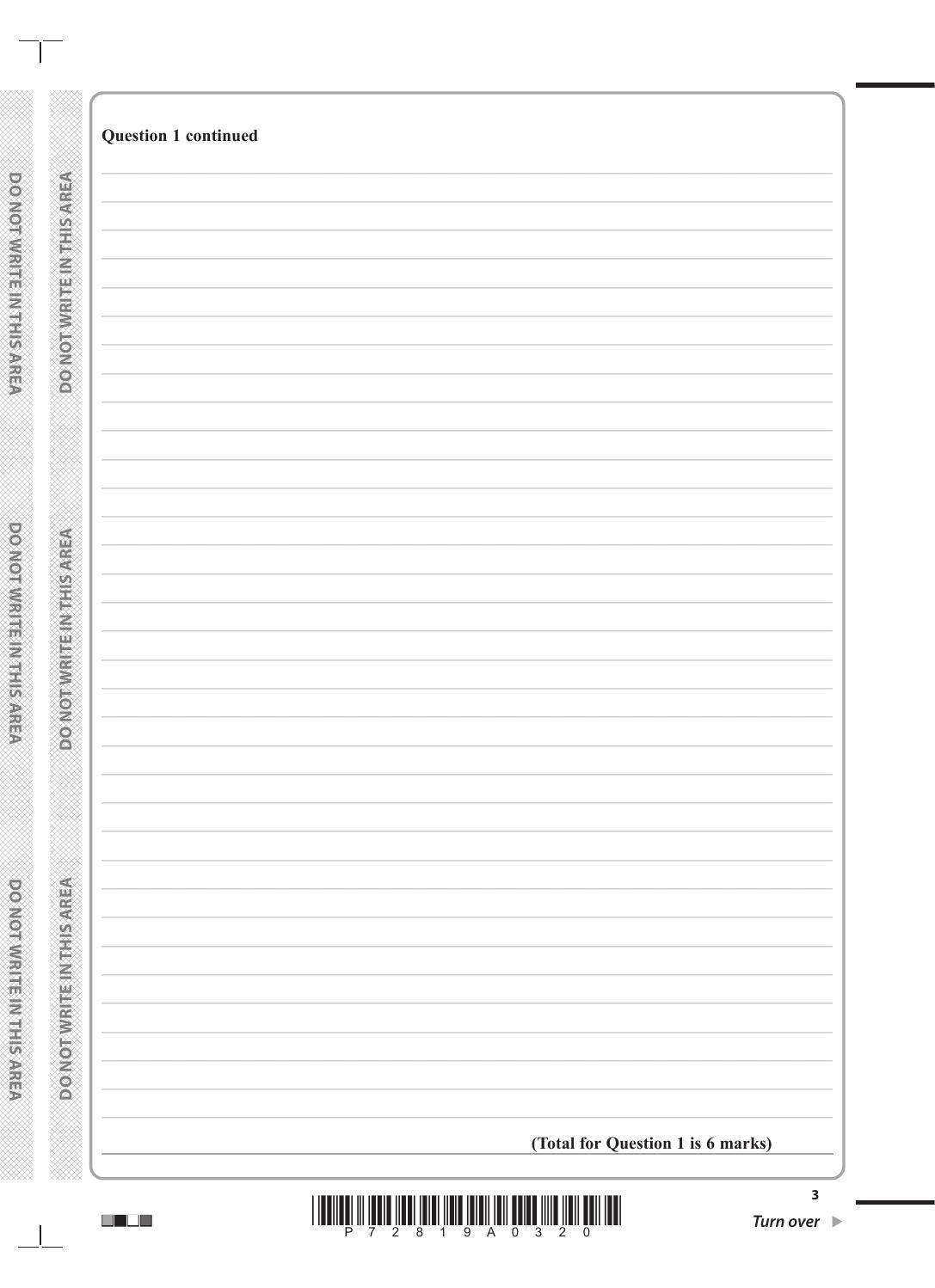 Preview page 3 of PEARSON EDEXCEL A LEVEL JUNE 2023 MATHS PAPER 31 : Statistics Question Paper
