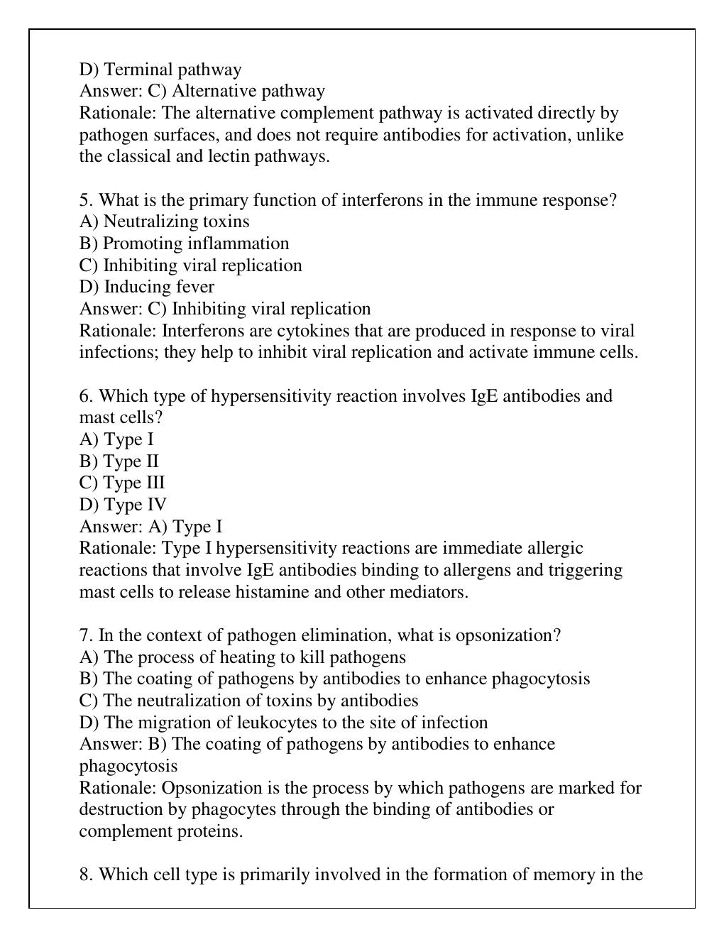 Preview page 3 of NURS 231 PORTAGE LEARNING PATHOPHYSIOLOGY MODULE 3 LATEST REVIEW EXAM Q & A 2024