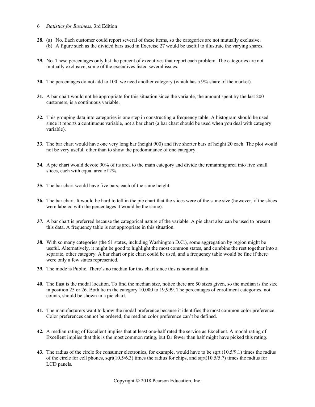 Preview page 8 of Solutions Manual For Statistics for Business Decision Making and Analysis 3rd Edition By Robert Stine, Dean Foster
