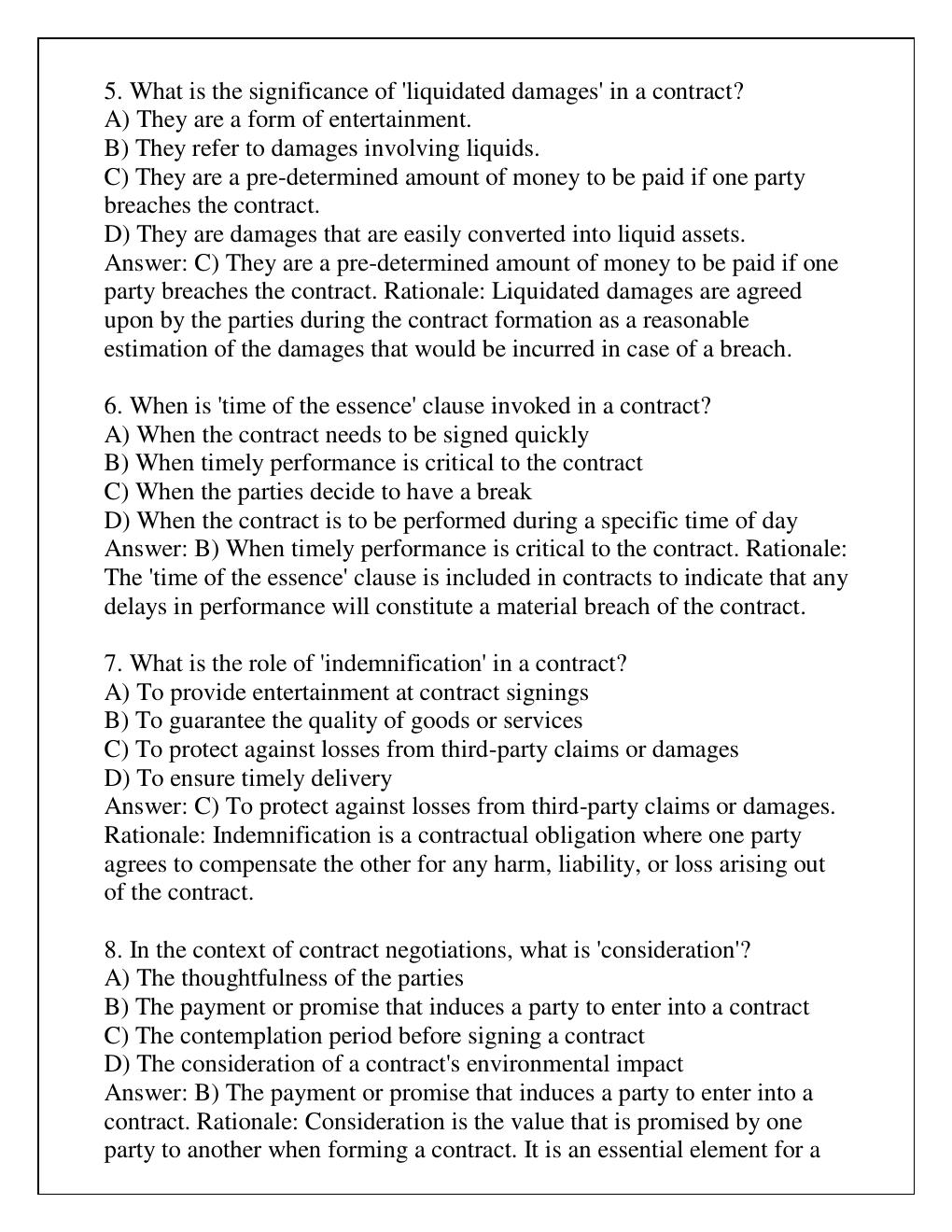 Preview page 3 of HFMA CSPR COURSE 10 CONTRACTING & NEGOTIATING  EXAM REVIEW Q & A 2024