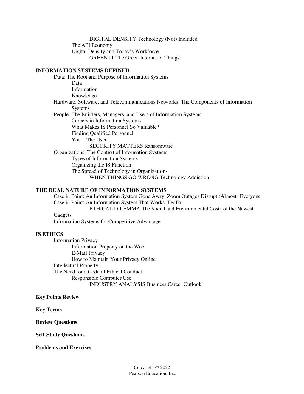 Preview page 2 of Solutions Manual For Information Systems Today Managing in the Digital World, 9th Edition by Joseph S Valacich, Christop