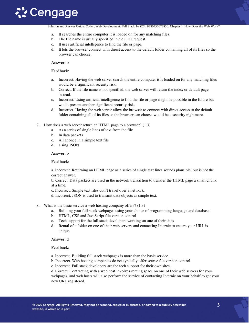 Preview page 3 of Solution Manual For Web Development Full Stack 1st Edition by F. Max Coller Chapter 1-12