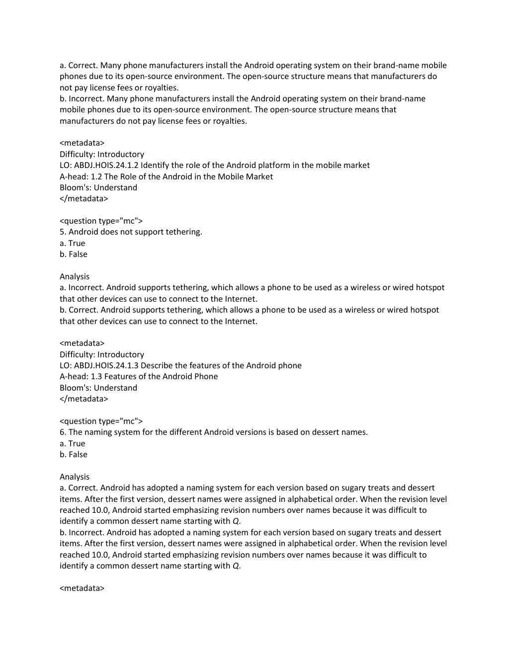 Preview page 3 of Test Bank For Android Boot Camp for Developers Using Java® A Guide to Creating Your First Android Apps 4th Edition by Co