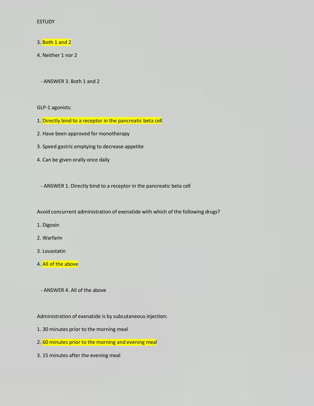 Preview page 6 of NR 508 Advanced Pharmacology FINAL Exams PREP Compilation |  With over  1000 Q&A